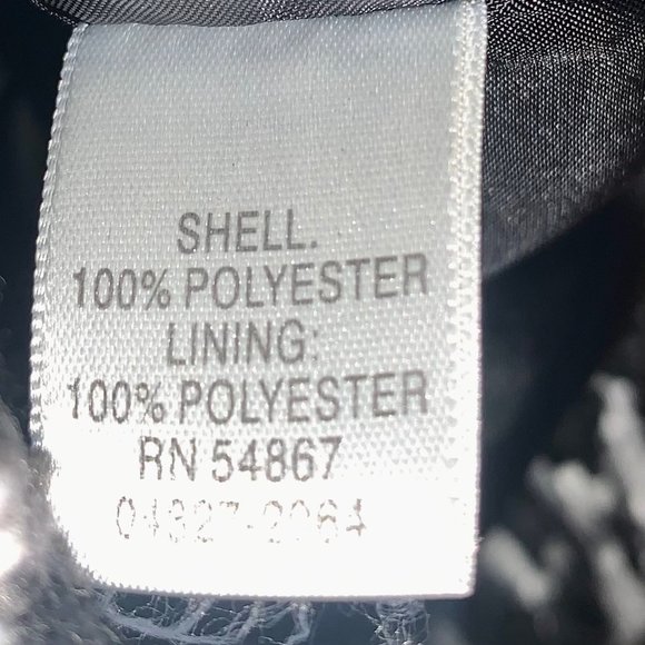 Christopher & Banks Black And White Printed Tie Front Sleeveless Jacket Large - Picture 8 of 8